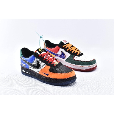 Nike Air Force 1 Low 07 What The NYC CT3610-100 White/Black/Total Orange/Racer Blue Mens Womens Shoes