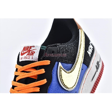 Nike Air Force 1 Low 07 What The NYC CT3610-100 White/Black/Total Orange/Racer Blue Mens Womens Shoes