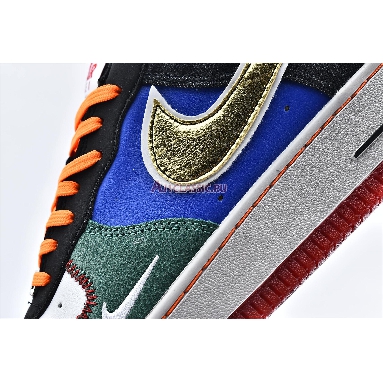 Nike Air Force 1 Low 07 What The NYC CT3610-100 White/Black/Total Orange/Racer Blue Mens Womens Shoes