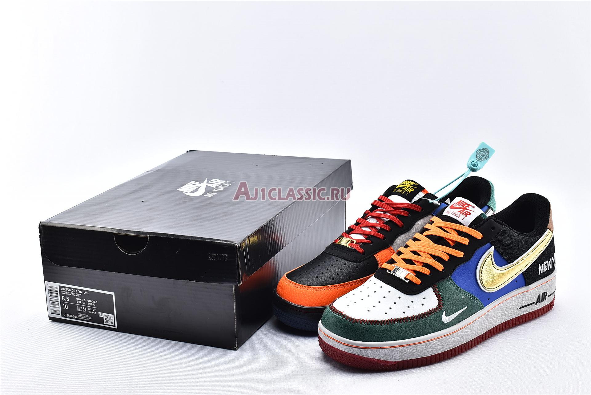 New Nike Air Force 1 Low 07 "What The NYC" CT3610-100 Shoes