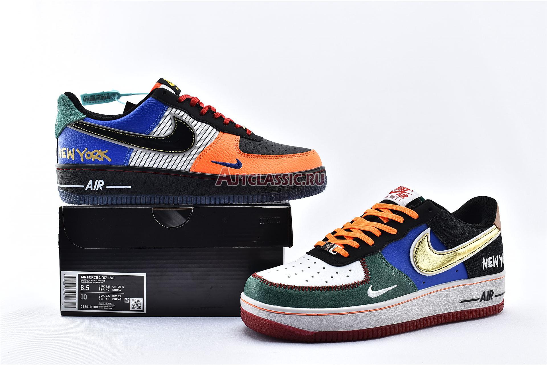 New Nike Air Force 1 Low 07 "What The NYC" CT3610-100 Shoes