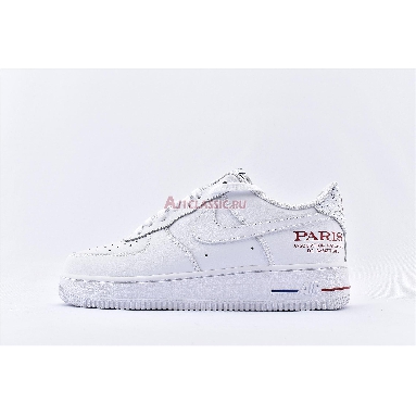 NBA x Air Force 1 Low Paris Game 2020 CW2367-100 White/University Red/Rush Blue/White Sneakers