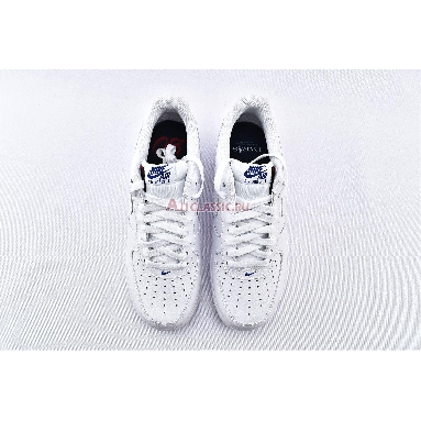 NBA x Air Force 1 Low Paris Game 2020 CW2367-100 White/University Red/Rush Blue/White Mens Womens Shoes