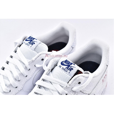 NBA x Air Force 1 Low Paris Game 2020 CW2367-100 White/University Red/Rush Blue/White Mens Womens Shoes