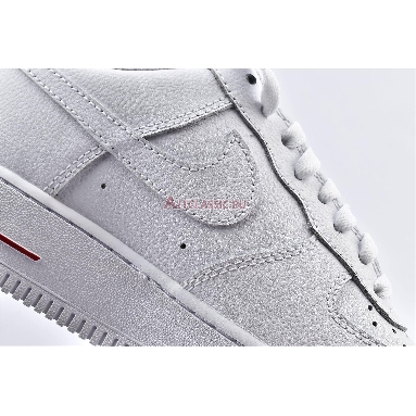 NBA x Air Force 1 Low Paris Game 2020 CW2367-100 White/University Red/Rush Blue/White Sneakers