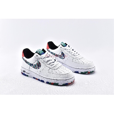 Nike Air Force 1 Low Crayon White Multi CU4632-100 White/Hyper Blue/Neptune Green/Multi-Color Mens Womens Shoes