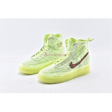 Nike Wmns Air Force 1 High Shell Volt BQ6096-700 Barely Volt/Desert Dust Volt Descret Mens Womens Shoes