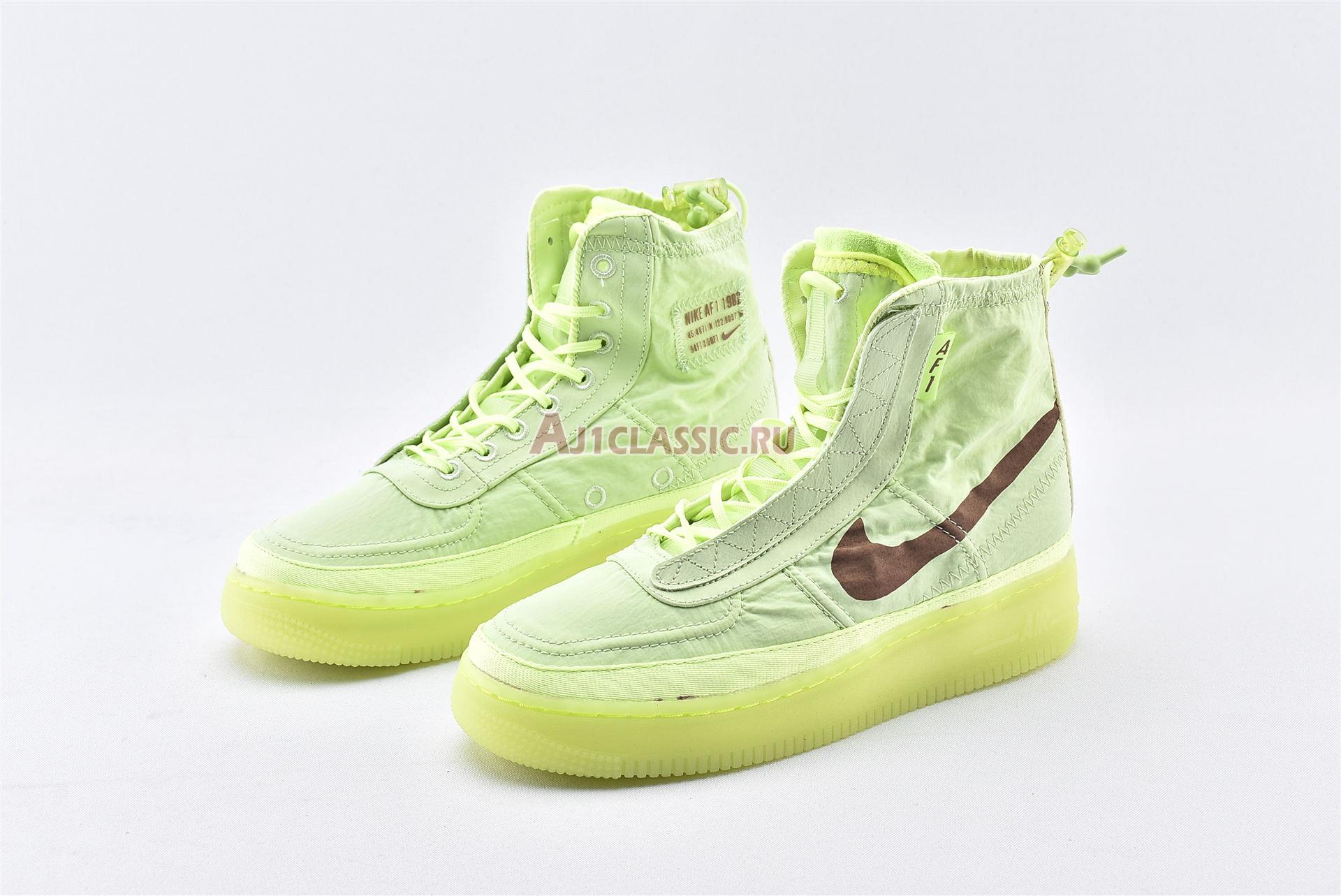 New Nike Wmns Air Force 1 High Shell "Volt" BQ6096-700 Shoes