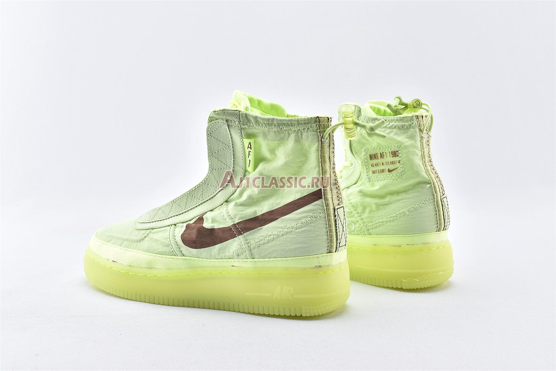 New Nike Wmns Air Force 1 High Shell "Volt" BQ6096-700 Shoes