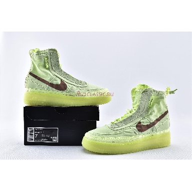 Nike Wmns Air Force 1 High Shell Volt BQ6096-700 Barely Volt/Desert Dust Volt Descret Mens Womens Shoes