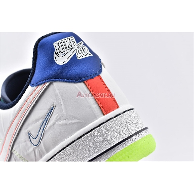 Nike Air Force 1 Low BG Outside the Lines CV2421-100 White/White/Racer Blue/Aurora Green Mens Womens Shoes