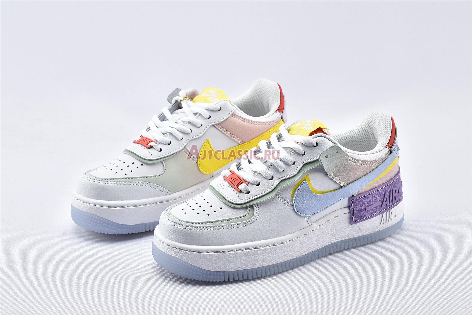 New Nike Wmns Air Force 1 Shadow "White Hydrogen Blue" CW2630-141 Shoes