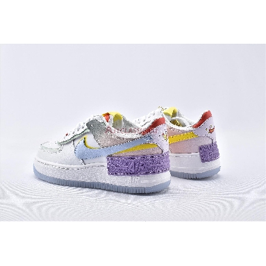 Nike Wmns Air Force 1 Shadow White Hydrogen Blue CW2630-141 White/Hydrogen Blue/Purple/White Mens Womens Shoes