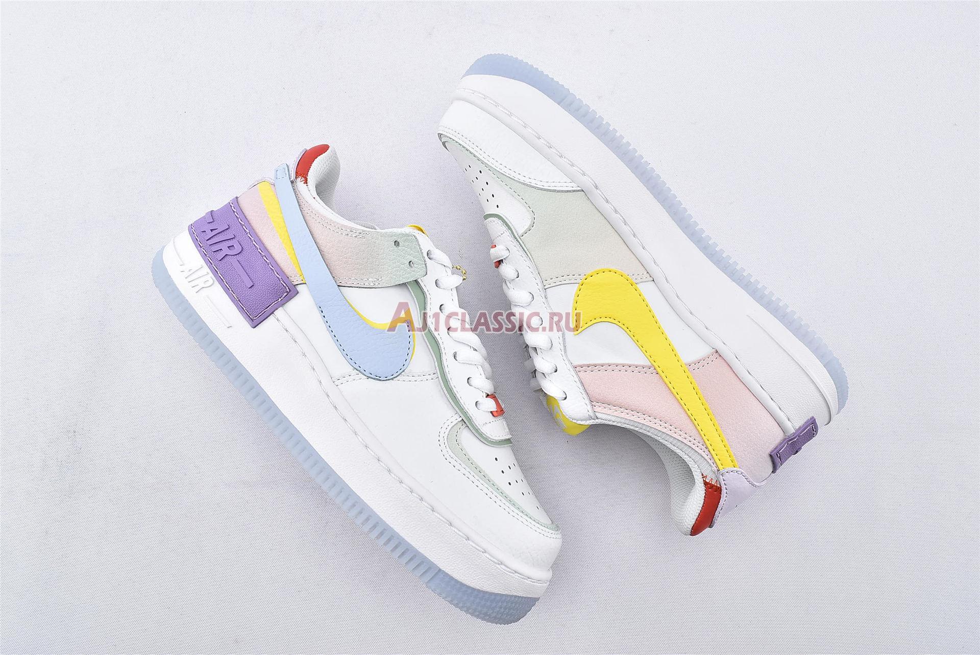 New Nike Wmns Air Force 1 Shadow "White Hydrogen Blue" CW2630-141 Shoes