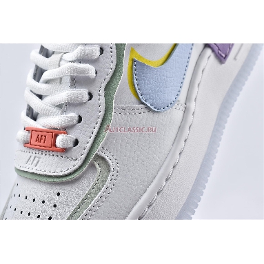 Nike Wmns Air Force 1 Shadow White Hydrogen Blue CW2630-141 White/Hydrogen Blue/Purple/White Mens Womens Shoes