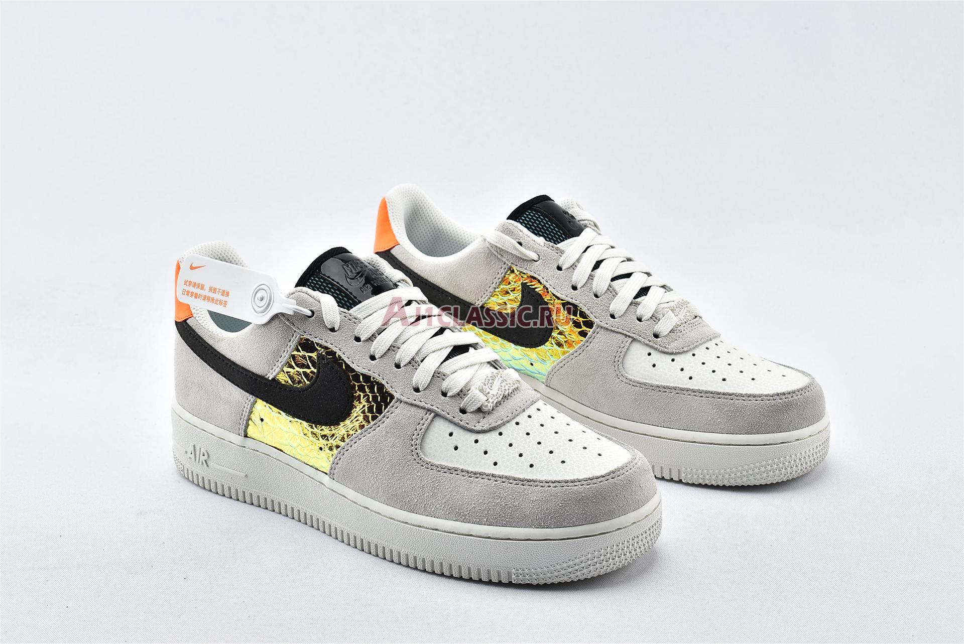 New Nike Air Force 1 Low "Iridescent Snakeskin" CW2657-001 Shoes