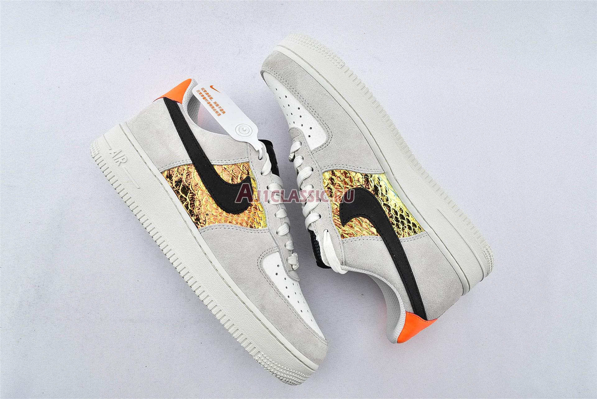 New Nike Air Force 1 Low "Iridescent Snakeskin" CW2657-001 Shoes