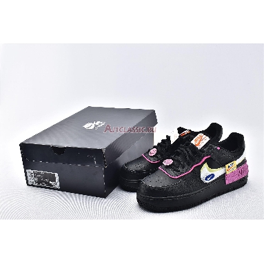 Nike Wmns Air Force 1 Shadow Cosmic Fuchsia CU4743-001 Black/Limelight/Cosmic Fuchsia/White Mens Womens Shoes