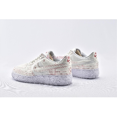 Nike Wmns Air Force 1 07 Low LX Summit White CI3445-100 Summit White/Summit White-University Red Mens Womens Shoes