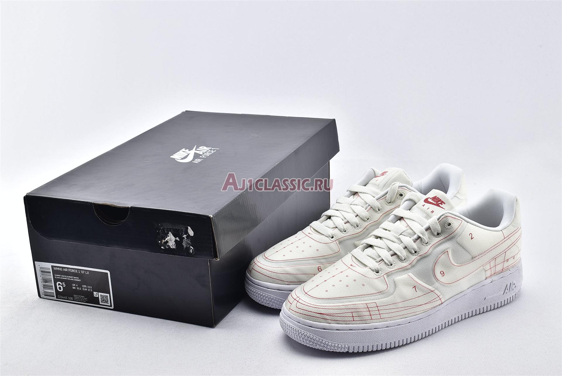 New Nike Wmns Air Force 1 07 Low LX "Summit White" CI3445-100 Shoes