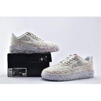 Nike Wmns Air Force 1 07 Low LX Summit White CI3445-100 Summit White/Summit White-University Red Mens Womens Shoes