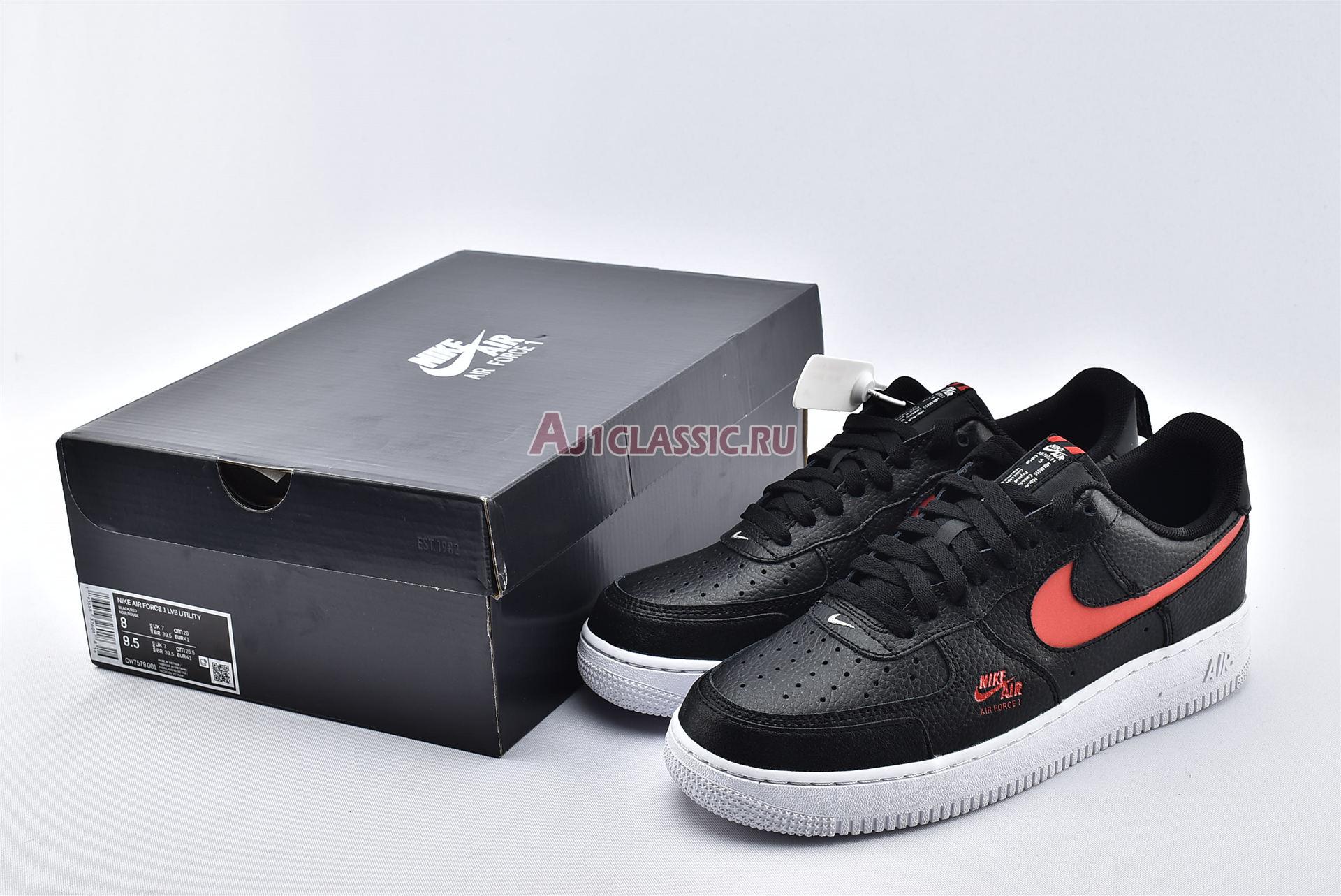 New Nike Air Force 1 Low LV8 Utility "Bred" CW7579-001 Shoes