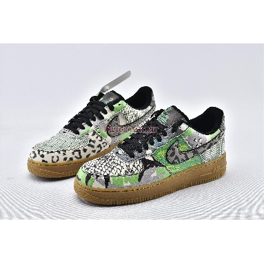 Nike Air Force 1 Low QS Chicago CT8441-002 Black/Black/Green Spark Mens Womens Shoes