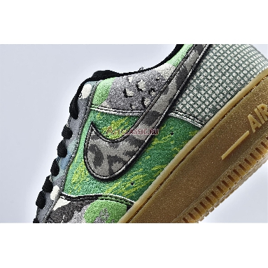 Nike Air Force 1 Low QS Chicago CT8441-002 Black/Black/Green Spark Mens Womens Shoes