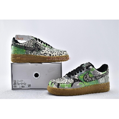 Nike Air Force 1 Low QS Chicago CT8441-002 Black/Black/Green Spark Mens Womens Shoes