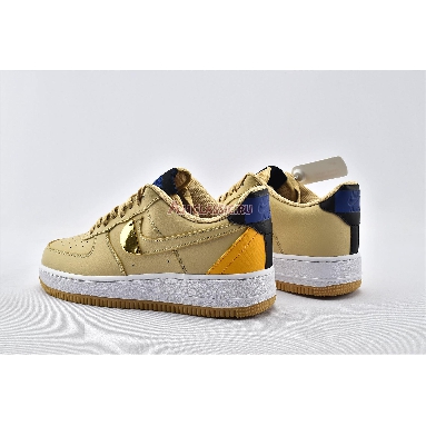 NBA x Air Force 1 07 LV8 Sesame University Gold CT2298-200 Sesame/University Gold/Deep Royal Blue/Sesame Mens Womens Shoes