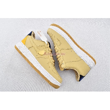 NBA x Air Force 1 07 LV8 Sesame University Gold CT2298-200 Sesame/University Gold/Deep Royal Blue/Sesame Mens Womens Shoes