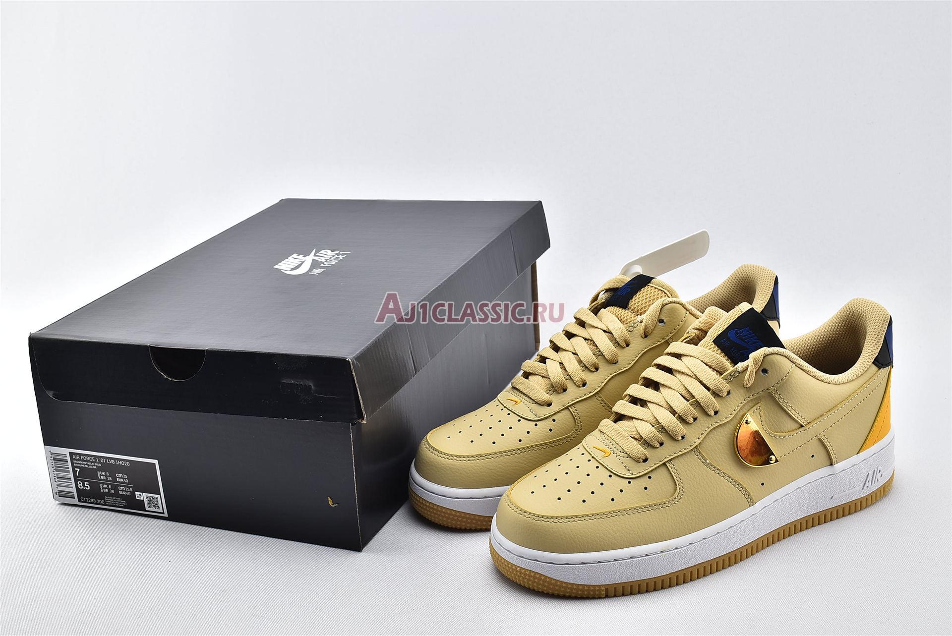 New NBA x Air Force 1 07 LV8 "Sesame University Gold" CT2298-200 Shoes