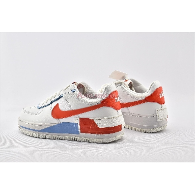 Nike Wmns Air Force 1 Shadow SE Team Orange Blue CQ9503-100 Summit White/Summit White/Team Orange Mens Womens Shoes