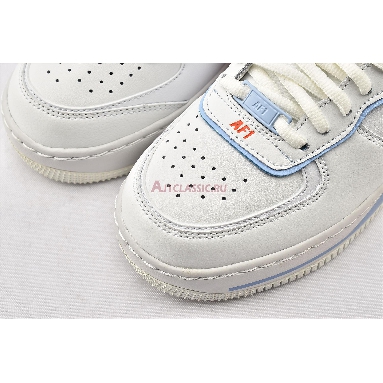 Nike Wmns Air Force 1 Shadow SE Team Orange Blue CQ9503-100 Summit White/Summit White/Team Orange Mens Womens Shoes