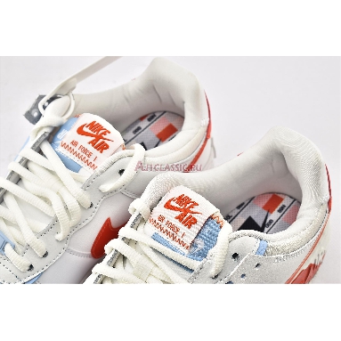 Nike Wmns Air Force 1 Shadow SE Team Orange Blue CQ9503-100 Summit White/Summit White/Team Orange Mens Womens Shoes