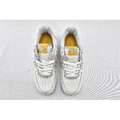 Nike Air Force 1 React Smoke Grey Gold CT1020-100 White/Light Smoke Grey/University Gold Mens Womens Shoes