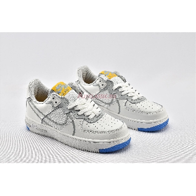 Nike Air Force 1 React Smoke Grey Gold CT1020-100 White/Light Smoke Grey/University Gold Mens Womens Shoes