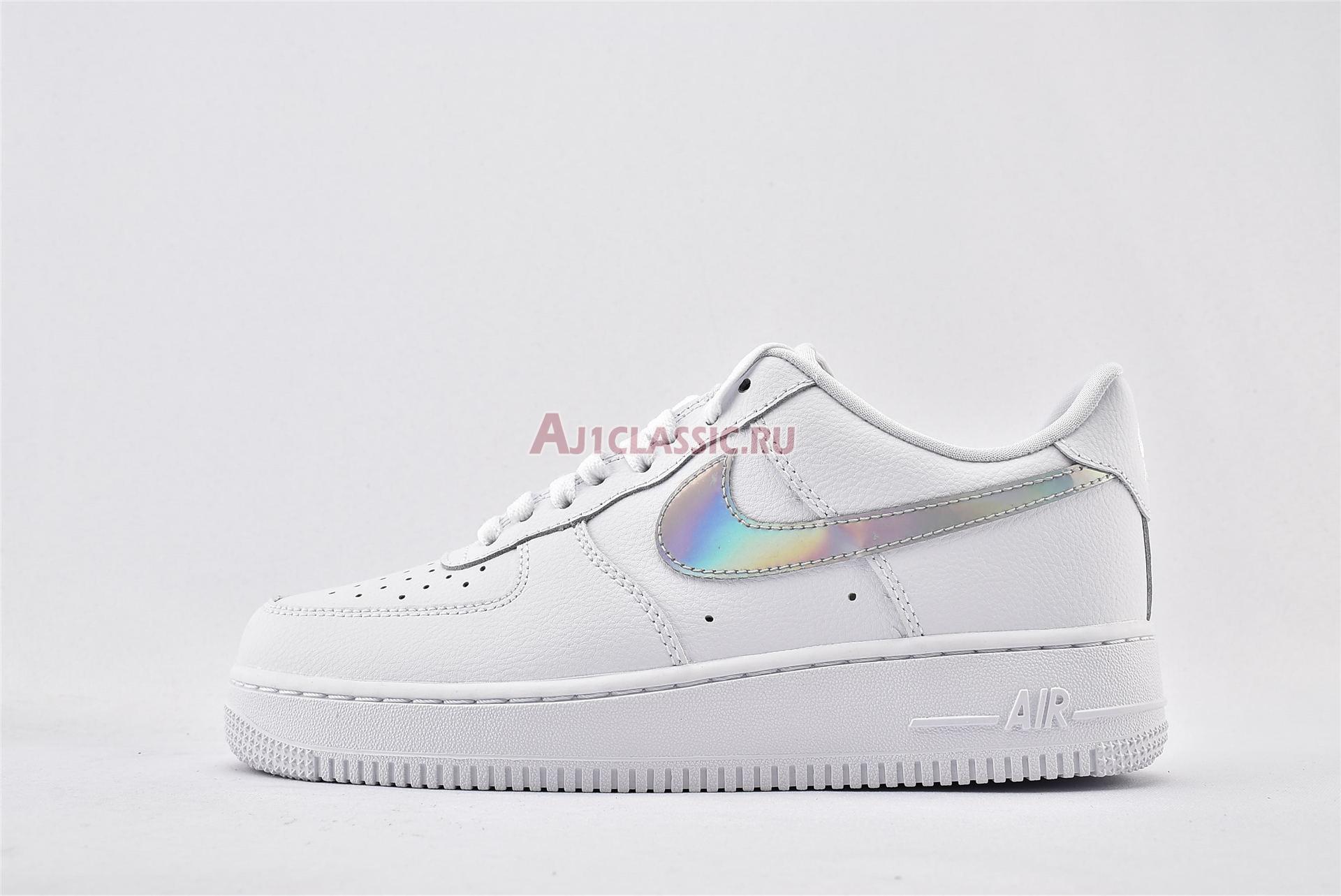 New Nike Air Force 1 Low "Iridescent Swoosh" CJ1646-100 Shoes