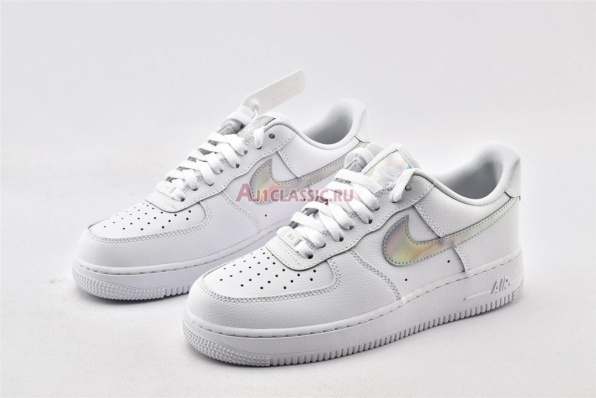 New Nike Air Force 1 Low "Iridescent Swoosh" CJ1646-100 Shoes