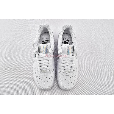 Nike Air Force 1 Low Iridescent Swoosh CJ1646-100 White/White-White Mens Womens Shoes