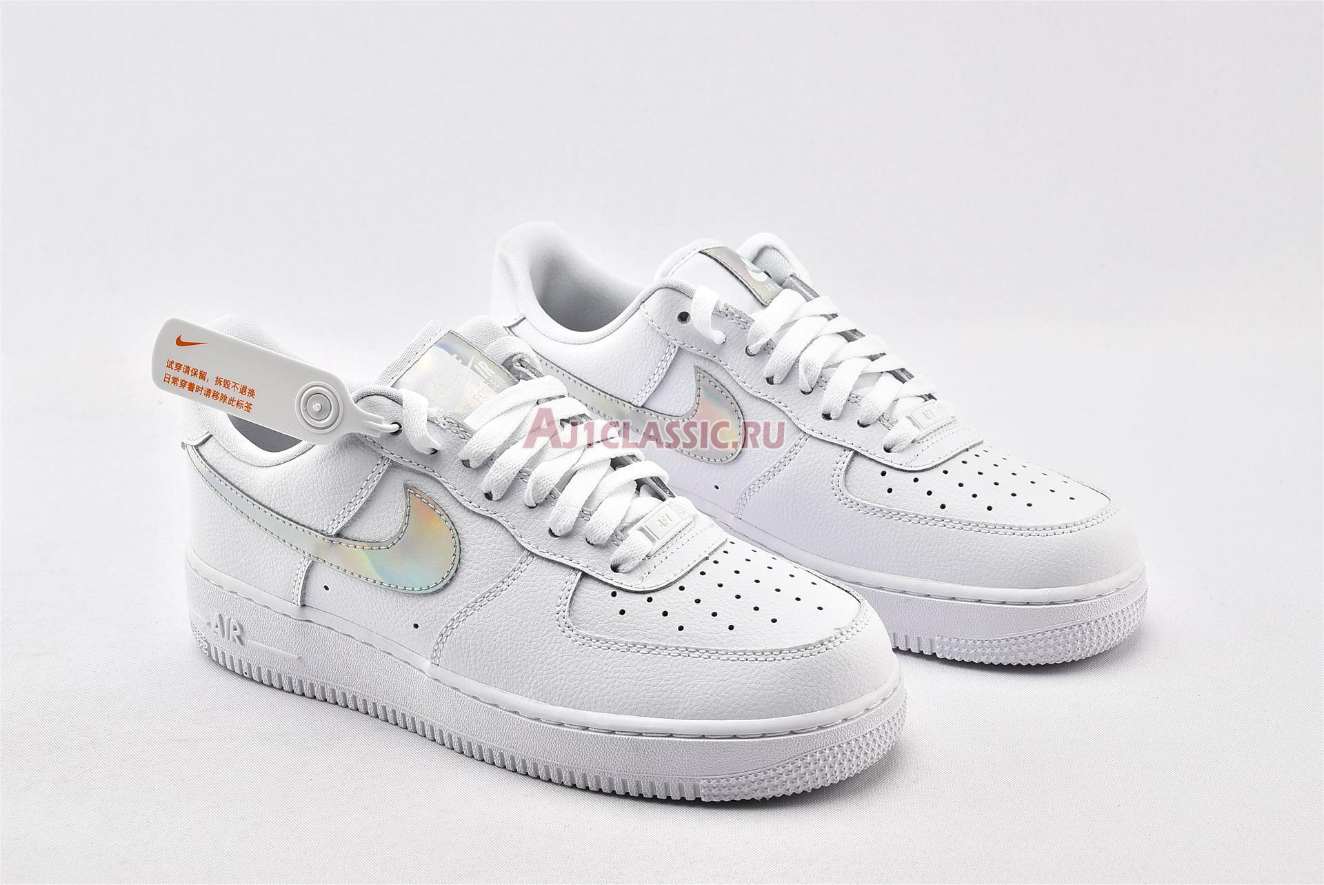 New Nike Air Force 1 Low "Iridescent Swoosh" CJ1646-100 Shoes