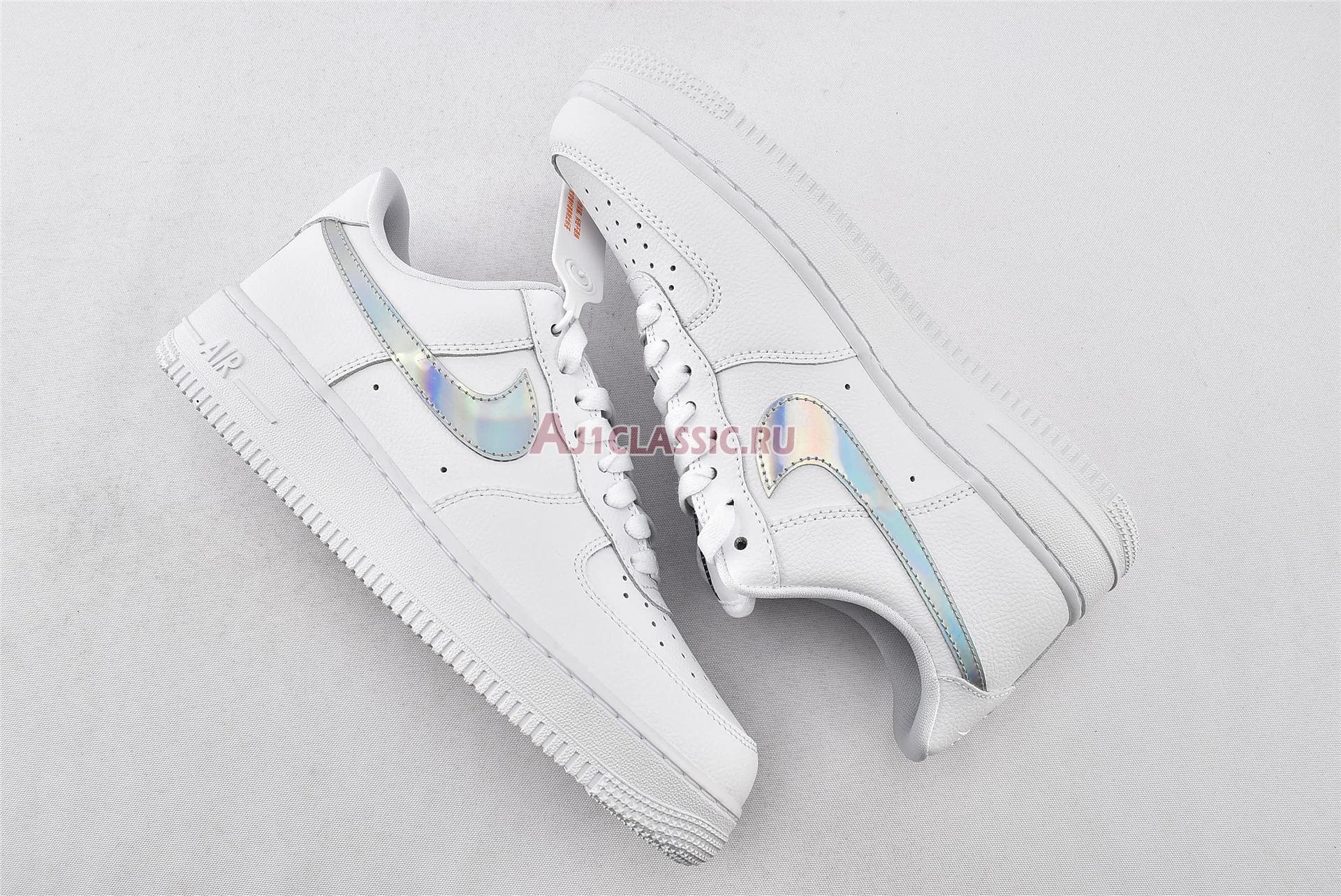 New Nike Air Force 1 Low "Iridescent Swoosh" CJ1646-100 Shoes