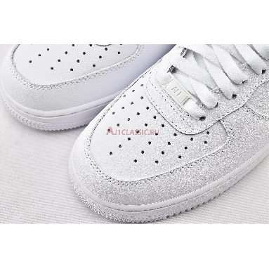 Nike Air Force 1 Low Iridescent Swoosh CJ1646-100 White/White-White Mens Womens Shoes