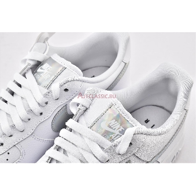 Nike Air Force 1 Low Iridescent Swoosh CJ1646-100 White/White-White Mens Womens Shoes