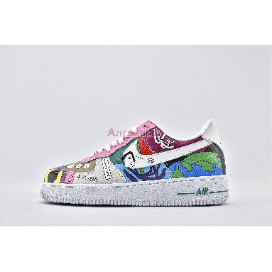 Ruohan Wang x Nike Air Force 1 Flyleather CZ3990-900 Red/Pink/Green/Blue/White Mens Womens Shoes