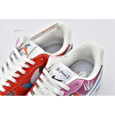 Ruohan Wang x Nike Air Force 1 Flyleather CZ3990-900 Red/Pink/Green/Blue/White Mens Womens Shoes