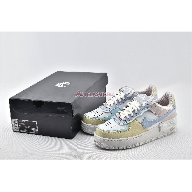 Nike Air Force 1 Low Shadow CI0919-106 Summit White/Glacier Blue-Fossil-Ghost Mens Womens Shoes