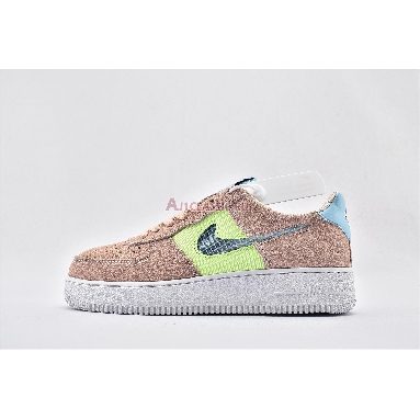 Nike Air Force 1 Low Cut Out Pink CJ1647-600 Washed Coral/Ghost Green-Black-Oracle Aqua Mens Womens Shoes