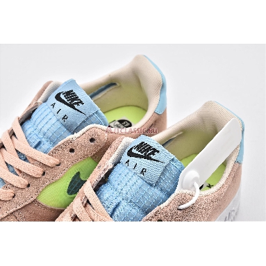 Nike Air Force 1 Low Cut Out Pink CJ1647-600 Washed Coral/Ghost Green-Black-Oracle Aqua Sneakers