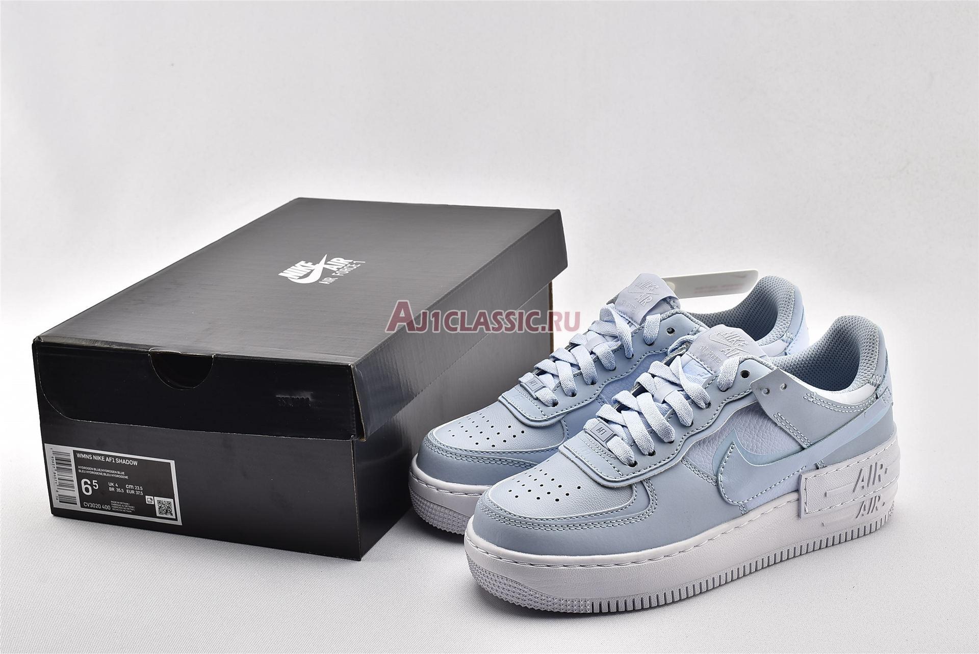 New Nike Wmns Air Force 1 Shadow "Hydrogen Blue" CV3020-400 Shoes